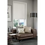 Perdea Lazer Kesim Düz Mat Beyaz Zebra Stor Perde, Güneşlik Perde Etek Düz, C-1001,145 x 260