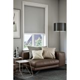 Perdea Lazer Kesim Düz Mat Gri Zebra Stor Perde, Güneşlik Perde Etek Düz, C-1005,100 x 260