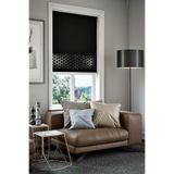 Perdea Lazer Kesim Mat Stor Perde, Lazer Kesimli Klasik Serisi, C-4008 Siyah Renk,70 x 300