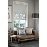 Perdea Lazer Kesim Mat Stor Perde, Lazer Kesimli Modern Serisi, M-101005 Gri Renk,80 x 200