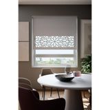 Perdea Lazer Kesim Mat Stor Perde, Lazer Kesimli Modern Serisi, M-131005 Gri Renk,120 x 200