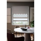 Perdea Lazer Kesim Mat Stor Perde, Lazer Kesimli Modern Serisi, M-181005 Gri Renk,300 x 260