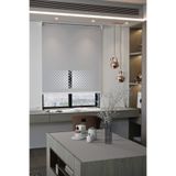 Perdea Lazer Kesim Mat Stor Perde, Lazer Kesimli Modern Serisi, M-2005 Gri Renk,185 x 200
