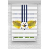 Perdecizade (ENXBOY)LAJİVERT DİJİTAL BASKILI ZEBRA PERDE-COCUK ODASI-STOR PERDE