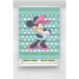 Perdecizade Mavi Minnie Mouse Dijital Baskılı Zebra Perde-Cocuk Odası-Stor Perde