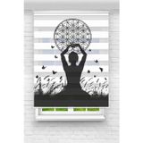 Perdecizade Yoga Dijital Baskılı Zebra Perde-Cocuk Odası-Stor Perde