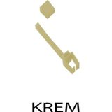 Perdemix Rustik Perde Korniş Ray Kelepçesi ve Kapak 6 Adet - RENK - Krem