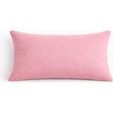 PerdeYap Kadife Dokulu Açık Gülkurusu Renk Kırlent Yastık Kılıfı ( 2 Adet ) - 50 x 30 cm - Gül Kurusu