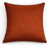 PerdeYap Kadife Dokulu Kiremit Renk Kırlent Yastık Kılıfı ( 2 Adet ) - 45 x 45 cm