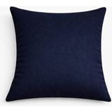PerdeYap Kadife Dokulu Koyu Lacivert Kırlent Yastık Kılıfı ( 2 Adet ) - 50 x 30 cm