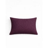 Perdeyap Kadife Dokulu Koyu Mürdüm Kırlent Yastık Kılıfı ( 2 Adet ) - 50 x 30 cm
