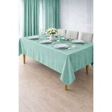 PerdeYap Kadife Dokulu Masa Örtüsü (Mint Yeşili) – Günlük Kullanıma Uygun, Bakımı Kolay - 130 x 130 cm