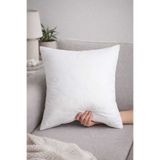 PerdeYap1980 Premium Tekli Kırlent İç Yastık Ultra Dolgun Silikon Elyaf 45 X 45 Cm Beyaz (1 Adet)
