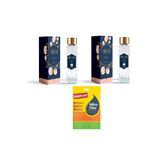 Pereja Pudra Kokulu Kolonya, 2 x 250 ml, Koroplast Çok Amaçlı Mikrofiber Bez Hediyeli
