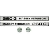 Peren Traktör Massey Ferguson 260 G Traktör Yan Yazı Takımı (Mat) – Sağ Sol Etiket Seti