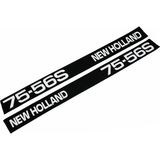 Peren Traktör New Holland 75-56S Yan Yazı Takımı Kaporta Etiketi Sağ - Sol Kaput Sticker Seti