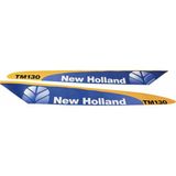 Peren Traktör New Holland TM130 Yan Yazı Takımı Kaporta Etiketi Sağ - Sol Kaput Sticker Seti