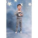 Perendi Erkek Çocuk %100 Pamuk Pijama Takımı - Gri - 2 - 3 Yaş