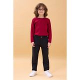 Perendi Erkek Çocuk Gabardin Okul Pantolonu Bel Ayarlı - Lacivert - 10 - 11 Yaş
