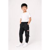 Perendi Erkek Çocuk Kargo Cepli Outdoor Jogger Pantolon - Siyah - 9 - 10 Yaş