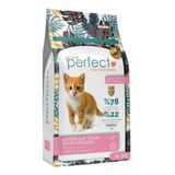 Perfect Az Tahıllı Tavuklu Yavru Kedi Maması, Kuru, 10 kg,%78 Hayvansal Protein, Omega 3&6