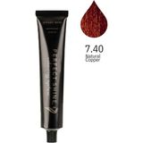 Perfect Shine Permanent Profesyonel 100 ml 7.40 Doğal Görünümlü Bakır Saç Boyası