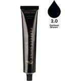 Perfect Shine Permanent Profesyonel Saç Boyası 100ml - En Koyu Kahve/Koyu Kestane (NATURAL-2.0) - 2.0 En Koyu Kestane