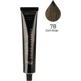 Perfect Shine Permanent Profesyonel Saç Boyası 100ml - Koyu Bej Kumral/Mat Kumral (BEIGE-7B) - 7B - Orta Bej