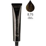 Perfect Shine Permanent Profesyonel Saç Boyası 100ml - Sıcak Tütün Sarısı/Bronz Sarı(BROWN MAHOGANY-8.75) - 8.75 - Bronz Sarı