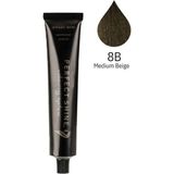 Perfect Shine Permanent Profesyonel Saç Boyası 100ml - Soğuk Açık Kumral/Orta Bej(BEIGE-8B) - 8B - Açık Bej