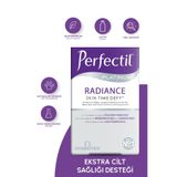 Perfectil Platinum Radiance Skin Time Defy, Tip II Balık Kolajeni, Frenk Üzümü, Silisyum, Biotin, Demir, Magnezyum İçeren Cilt Sağlığı Vitamini