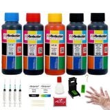 Perfection Canon Pixma E414-E474 Yazıcı Uyumlu Aparatlı Kartuş Dolum Seti 5 x 100 gr.