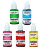 Perfection CHEF 5'li Sıvı Su Bazlı Likit Gıda Boyası Pembe Sarı Kırmızı Mavi Yeşil 5 X 30 gr