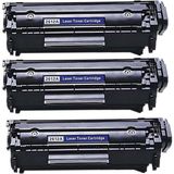 Perfection Hp Aio 3052-3055 12A (Q2612A) Siyah Muadil Lazer Toner (3 Adet)