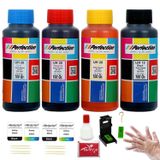 Perfection HP Uyumlu 350/351/336/338/343/342 Aparatlı Kartuş Dolum Seti 4 x 100 ML