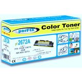 Perfıx Pf Q2672A 3500-3700-309A Sarı Toner 4K - Siyah