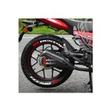 Performance Stickers Dunlop Dırezza Lastik Yazısı Scooter Lastik Stikeri Motorsiklet Sticker 10-14İnç Arası Uyumlu Set