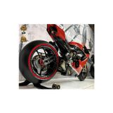 Performance Stickers Motorsiklet Lastik Yazısı Michlen Kuyruklu Lastik Stiker 8Adet Lastik Sticker 15-19 İnç Arası Uyumlu
