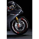 Performance Stickers Motosiklet Ducati Lastik Sticker Seti 15-19İnç Arası Uyumlu Lastik Yazısı Lastik Stiker Dekor