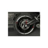 Performance Stickers Motosiklet Honda + Şerit Lastik Yazısı Lastik Stiker 15-19İnç Arası Uyumlu Lastik Sticker 8Adet
