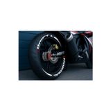 Performance Stickers Motosiklet Mondial Drift-L Lastik Sticker Seti 15-19İnç Uyumlu Lastik Yazısı Dekor Lastik Stiker