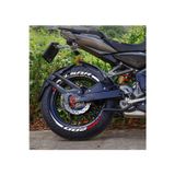 Performance Stickers Motosiklet Pulsar Ns200 + Şerit Lastik Sticker Set 15-19İnç Uyumlu Lastik Yazısı Dekor Lastik Stiker
