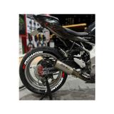Performance Stickers Motosiklet Speedhunters Lastik Yazısı Lastik Stiker 15-19İnç Arası Uyumlu Lastik Sticker 8Adet