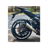 Performance Stickers Motosiklet Yamaha Mt-25 + Şerit Lastik Sticker Set 15-19İnç Uyumlu Lastik Yazısı Dekor Lastik Stiker