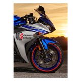 Performance Stickers P Zero Kuyruk Motorsiklet Lastik Yazısı Stiker 15-21İnç Arası Uyumlu Lastik Sticker 2Lastik Için Set