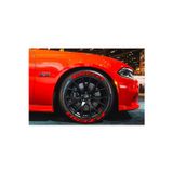 Performance Stickers P Zero Lastik Yazısı 8 Adet Tüm Lastik Yanaklarına Uyumlu Araç Lastik Stickeri Kırmızı