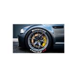 Performance Stickers P Zero Lastik Yazısı 8 Adet Tüm Lastik Yanaklarına Uyumlu Araç Lastik Stickeri