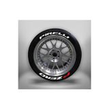 Performance Stickers P Zero Motorsiklet Lastik Sticker Lastik Yazısı Stiker 15 Inç Ile 21 Inç Arası Uyumlu