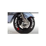 Performance Stickers Scooter Kuba Lastik Sticker Kuba Lastik Yazısı Stiker 8Adet 10 İnç İle 14İnç Arası Uyumlu