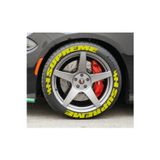 Performance Stickers Supreme Araç Lastik Stikeri Lastik Yazısı Tüm Lastik Yanaklarına Uyumlu Sarı 8Adet